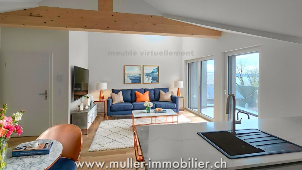 Appartement neuf avec balcon sous les combles à Concise - Bild 3