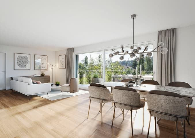 Natürlich schön wohnen - moderne 3.5-Zimmer-Neubauwohnung -  Bild 2