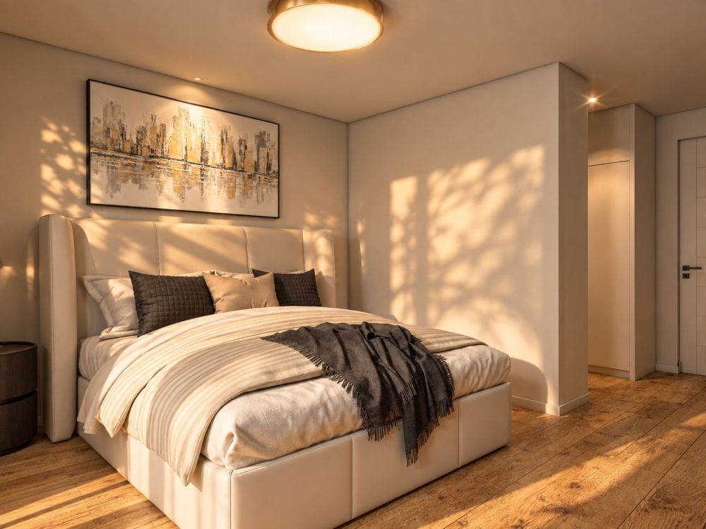 Exklusive 4.5 Zimmerwohnung mit grossem Balkon - Schlafen Wohnung