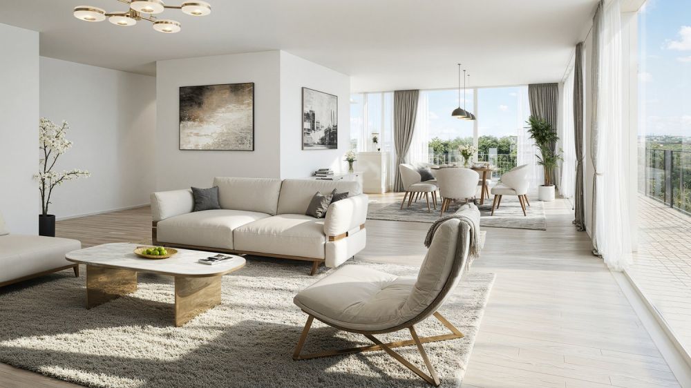 Attikatraum mit 75 m² Terrasse - modern & nachhaltig wohnen in Zufikon - Innenvisualisierung