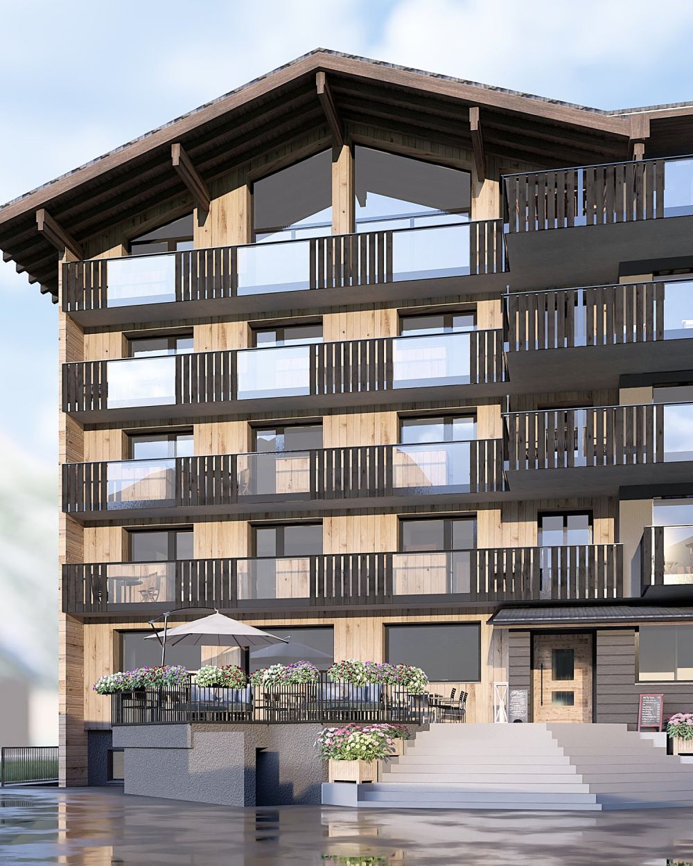 Bewirtschaftete 4.5-Zimmer-Maisonette-Zweitwohnung inkl. Disporaum in Saas-Grund – Neubau 2026 -  Bild 3