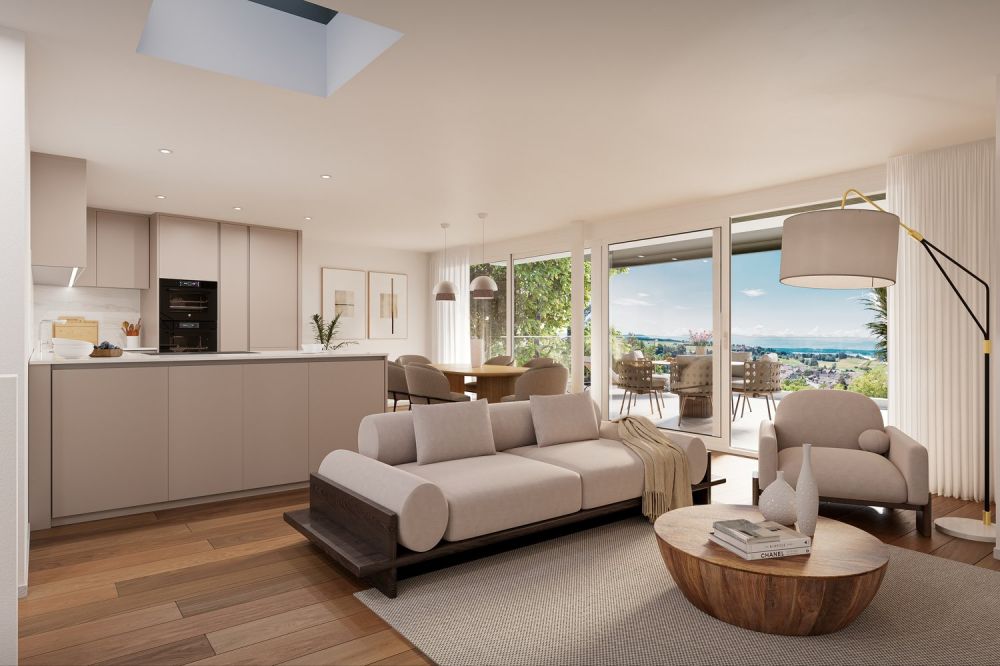 Moderne Attikawohnung mit See- und Bergpanorama - Walde Immobilien AG