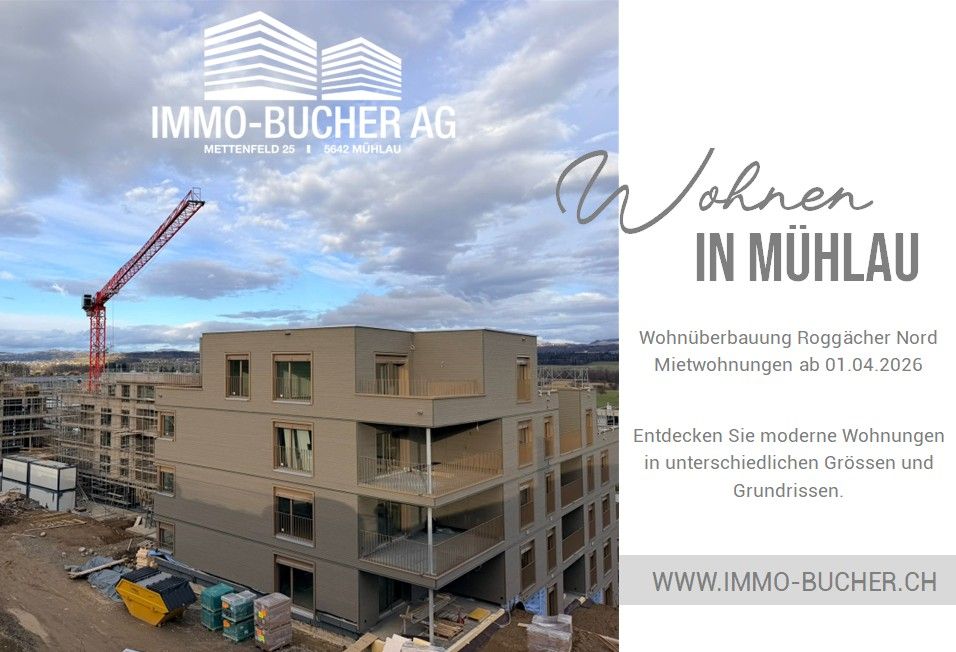 Erstbezug 5.5 Zimmer-Wohnung in neuer Überbauung Roggächer Nord - Bild 1