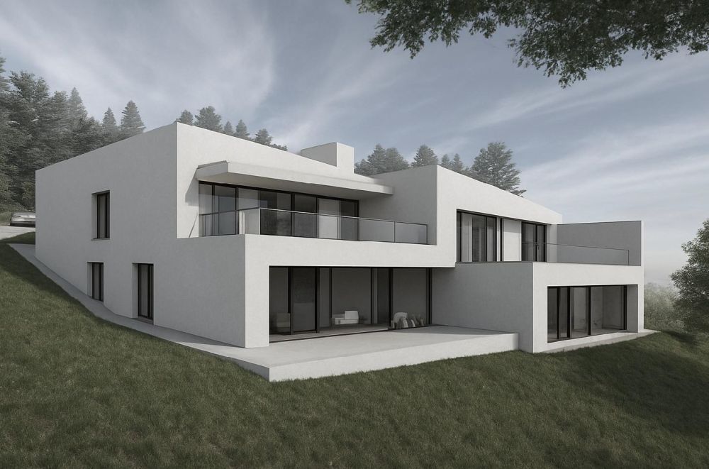 Villa jumelée contemporaine 5.5 pièces | orientation Sud-Est | Vue Alpes | Les Rochettes - Cornaux -  Bild 1