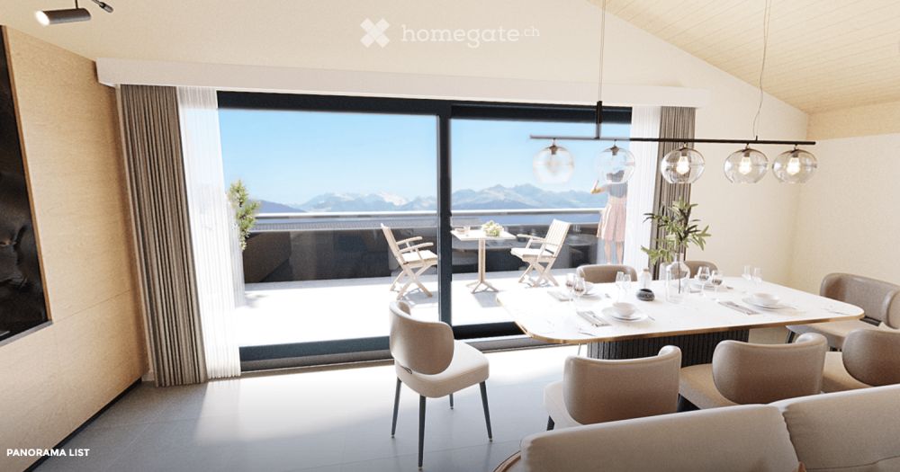 Magnifique appartement en attique de 3.5 pièces à Arbaz -  Bild 3