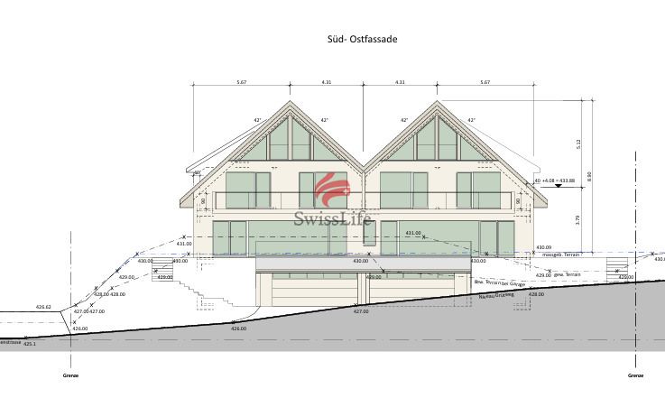 Ihr neues Domizil in der Steueroase.... - Süd-Ostfassade