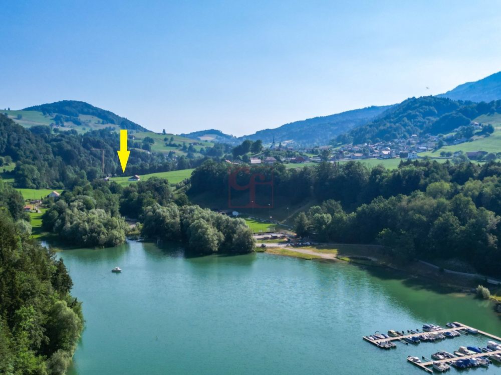 Une dernière villa disponible - Promotion achevée - Emplacement du projet à 800m du lac de La Gruyère