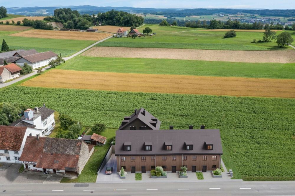 Bezugsbereiter Neubau: Einzigartiges Reihenhaus in Oberneunforn - Einzigartige Wohnlage im Grünen