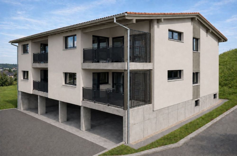Appartement neuf de 3.5 pièces avec balcon à Develier -  Bild 1