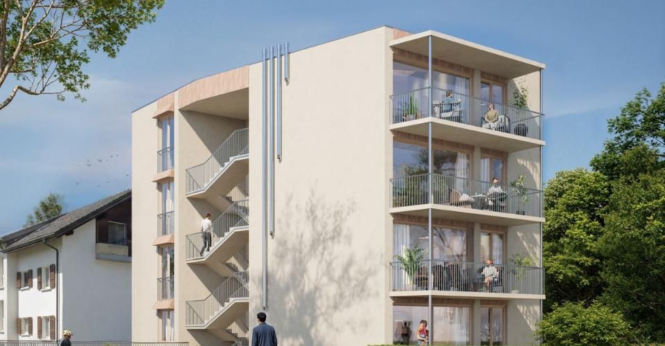 ERABLE 11 · Nouvelle PPE de standing · 2e étage 4,5 pces · 108,8 m² + 2 balcons couverts 20,7 m² - Appartement 4.5 pièces - image - 2
