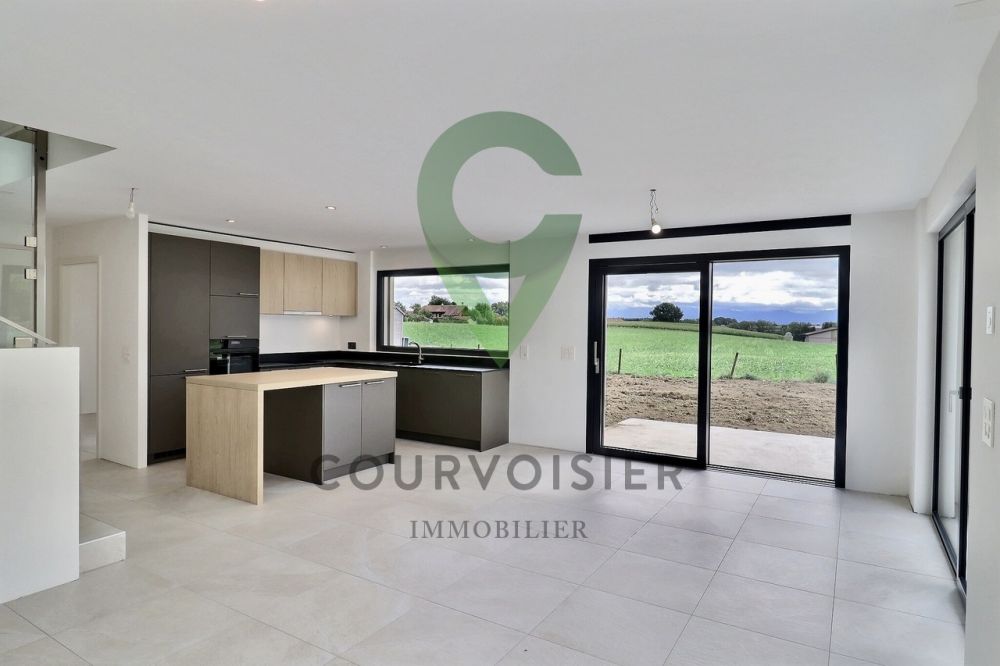 Belle villa jumelle neuve dans cadre champêtre avec vue Alpes - Bild 1