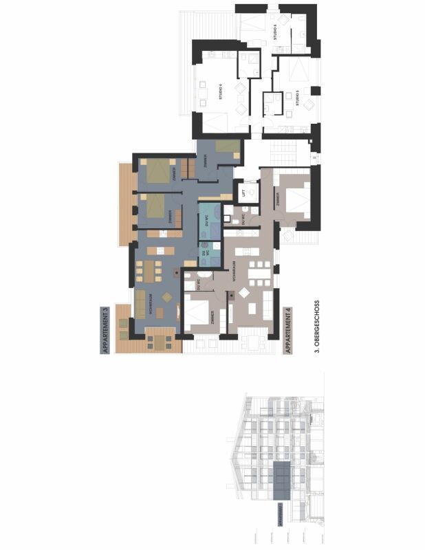 Domino Alpenchalet - Neubau 2026 zentrale, ruhige Lage, Panoramabalkone. - Bild 7