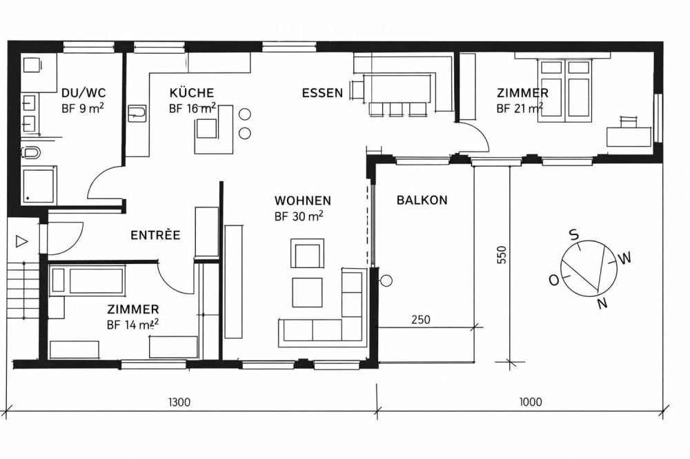 Exklusive 3.5-Zimmer-Wohnung in Ermensee mit Bergblick -  Bild 5