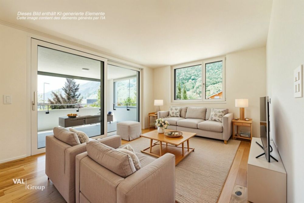Ihr neues Zuhause in Visp-West: Moderne 3.5-Zimmer-Wohnung -  Bild 1