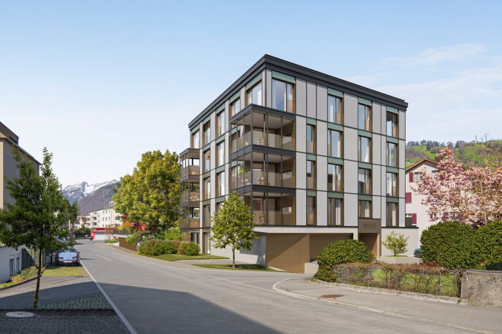 4.5 Zi. Neubauwohnung mit Loggia 3.B - Aussenansicht