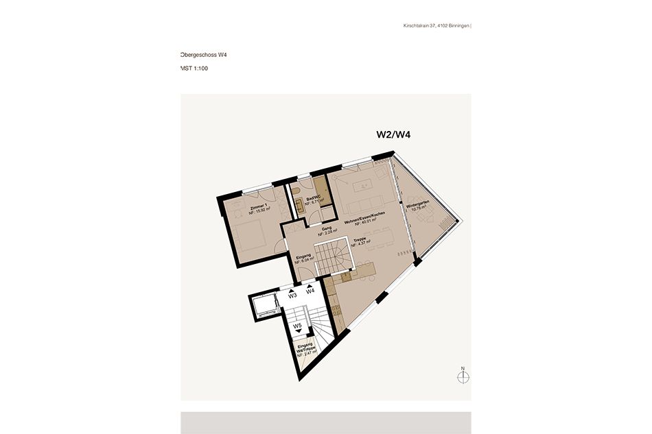 Helle und grösszügige 5.5-Zimmer-Maisonette-Wohnung mit Weitsicht und Garten - W2+4 -  Bild 9