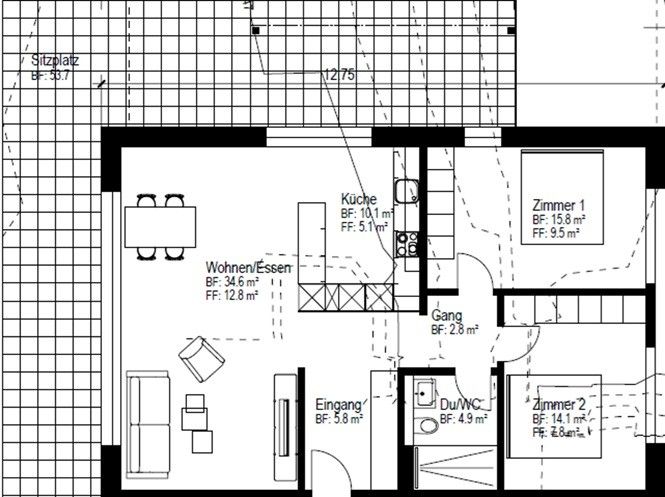Moderne 3.5 Zimmer Wohnung in Hettlingen – hell, hochwertig & idyllisch gelegen -  Bild 8