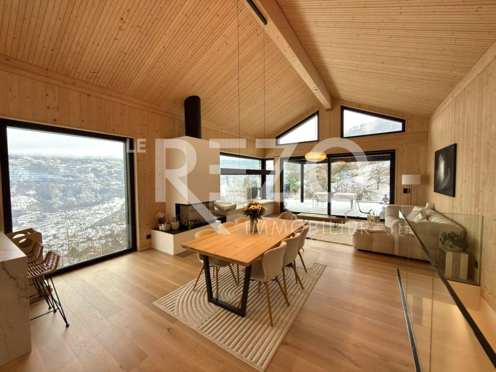 Superbe chalet d'architecte avec vue panoramique - Sornard (1997), Haute-Nendaz. - Bild 5