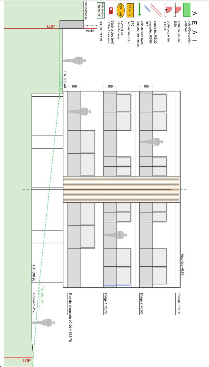 Salgesch immeuble de 8 appartements avec permis de construire en force - Façade