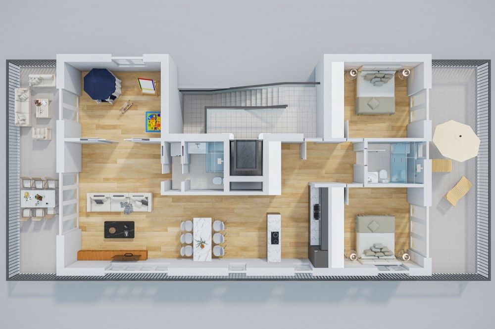 4.5-Zimmer-Attikawohnung mit Dachterrasse im Minergie-P-Neubau Laufental 40 -  Bild 9