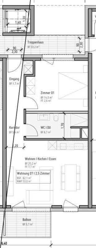 Moderne 2.5-Zimmer-Neubauwohnung in Niederbipp - ideal für Singles und Paare -  Bild 6