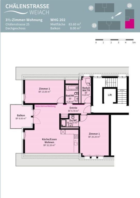 Moderne Dachwohnung mit Neubaucharakter -  Bild 9