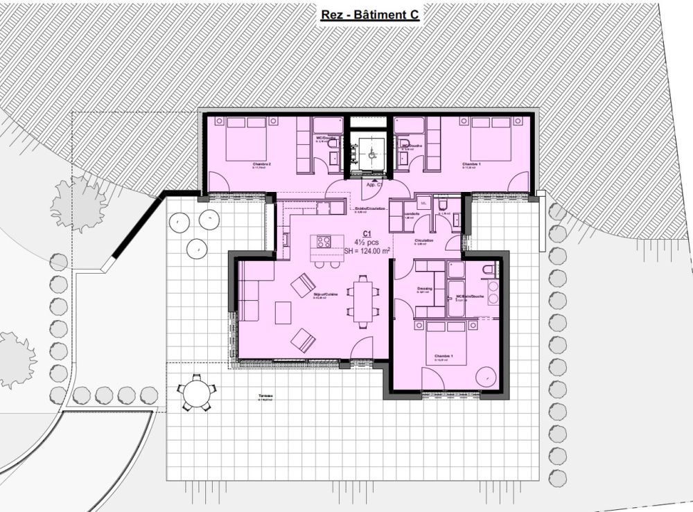 Promotion: La Petite Corniche le Pont appartement lot A 1 de 4,5 p -  Bild 5
