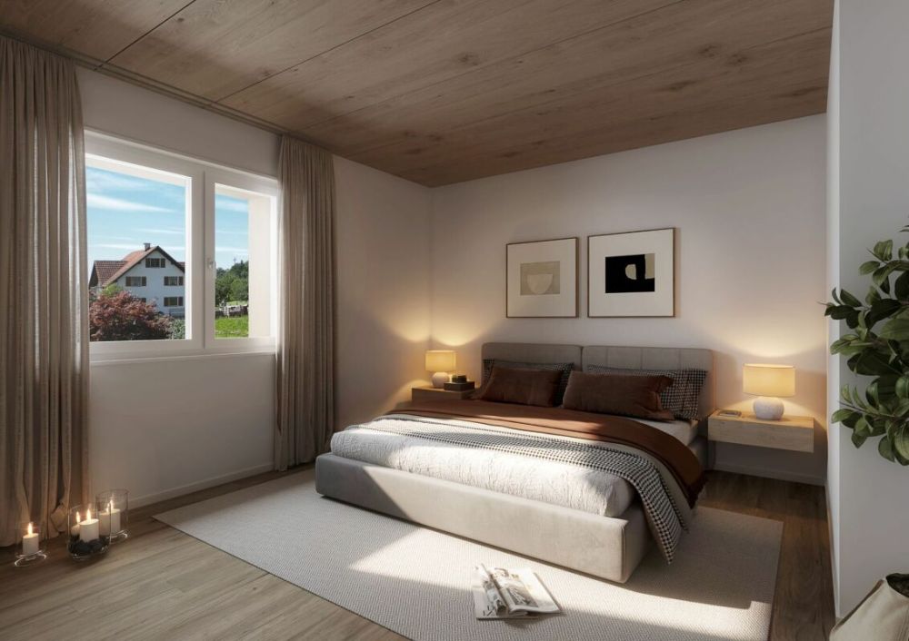 Neubauprojekt "zur Wiesegg" - Obergeschosswohnung in hochwertiger Holzbauweise (Minergie-P) an ruhiger, sonniger Lage - Bild 5