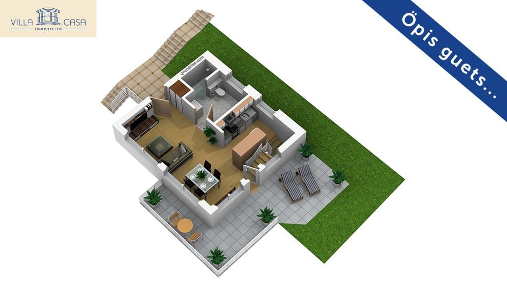 Neubau ALPINA / Eigenheim statt Kompromiss - 25026_Grundriss_EG_3D