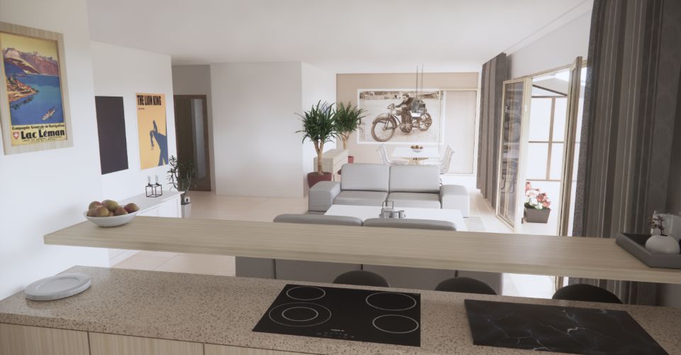 Promotion Résidence du Moulin, Bernex - Appartement B12 au 1er étage dans une cadre résidentiel et calme en campagne - Appartement 5 pièces - image - 3