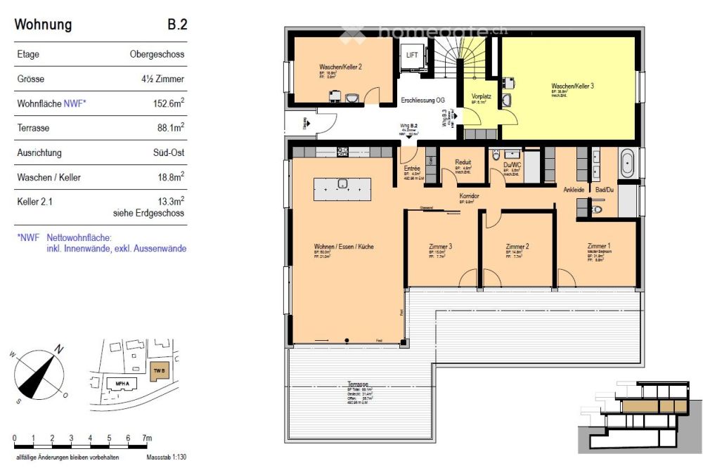 grosszügige Terrassenwohnung mit Weitsicht - Bild 3