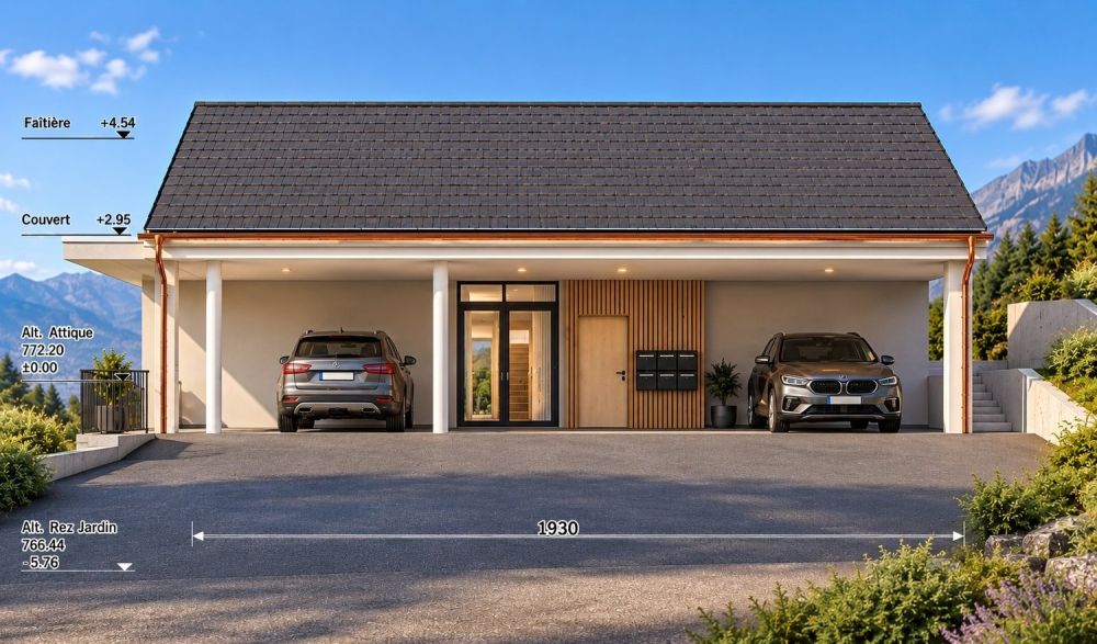 Appartement de 3.5 pièces-Jardin de Chelin-une résidence intimiste de 6 logements -  Bild 2