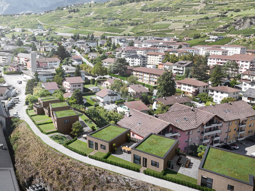 "ROCHER EN VILLE" 6 VILLAS DE STANDING AU COEUR DE SION -  Bild 6