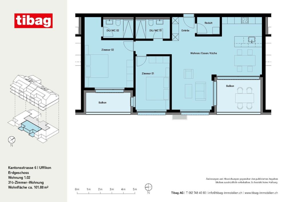 Moderne Wohnung in Uffikon LU zu vermieten -  Bild 8