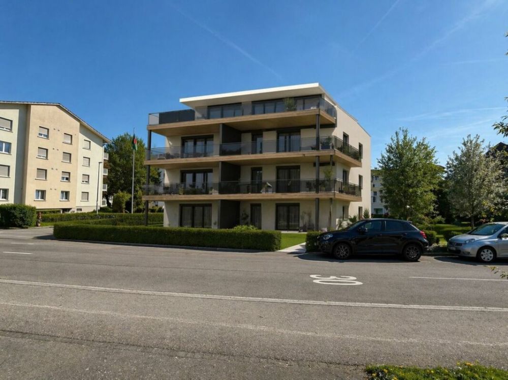 NEUBAUWOHNUNGEN IN GERLAFINGEN - MODERN, ZENTRAL UND HOCHWERTIG - Visualisierung-Vorderseite