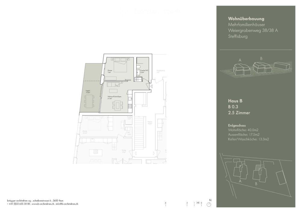 2.5 Zimmer Eigentumswohnung mit 17m2 Terrasse und 50m2 Garten-Sondernutzungszone -  Bild 4