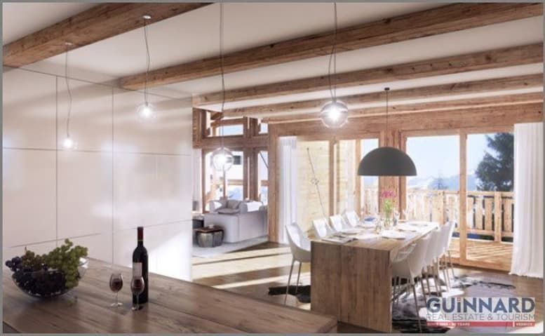 MAGNIFIQUE CHALET A CONSTRUIRE - RESIDENCE PRINCIPALE - IMAGE DE SYNTHESE - Cuisine