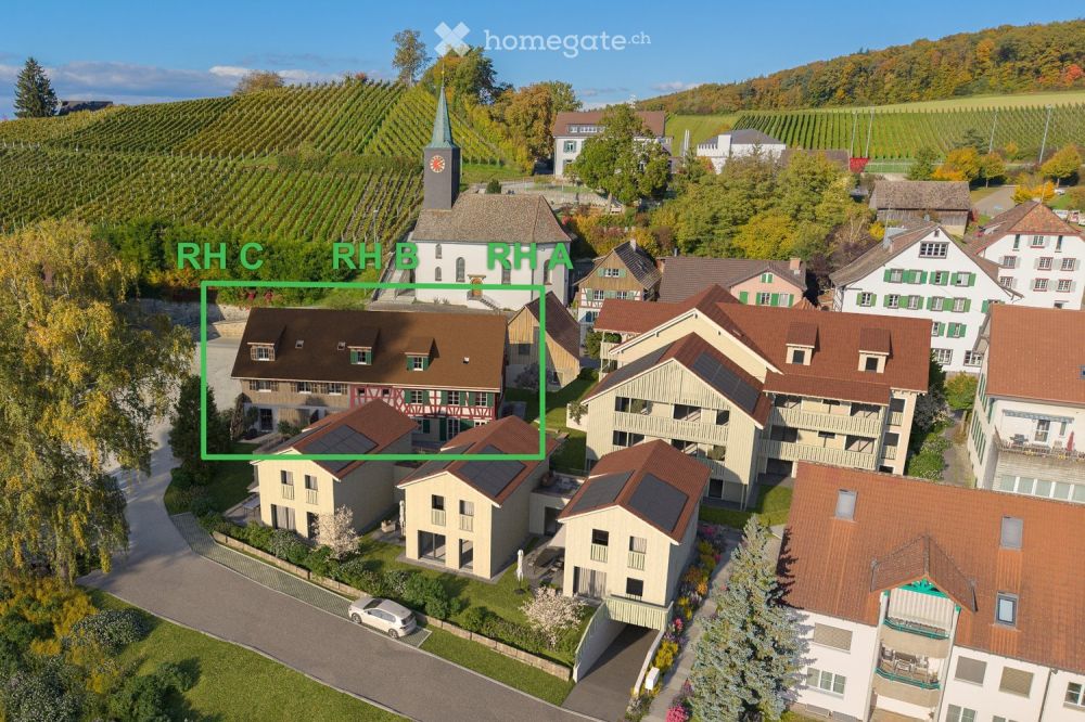 Neubauprojekt: 5-5 bis 7.5-Zimmer-Reihenhaus in ruhiger Dorfmitte von Dörflingen - Bild 2