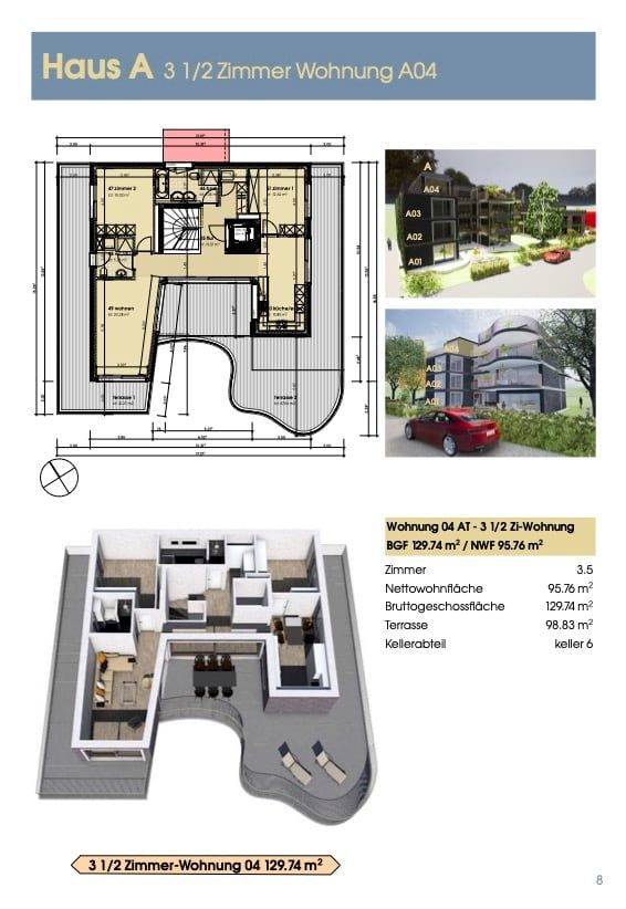 3.5 Zimmer - Wohnung  Attika -  Bild 4