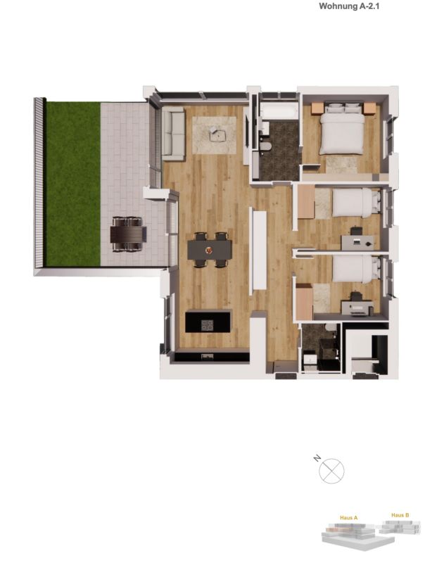 Einzigartiges Bauprojekt mit alpinen Weitblick in Brig - 9 exklusive Wohneinheiten! - 3 Whg. schon verkauft! -  Bild 8
