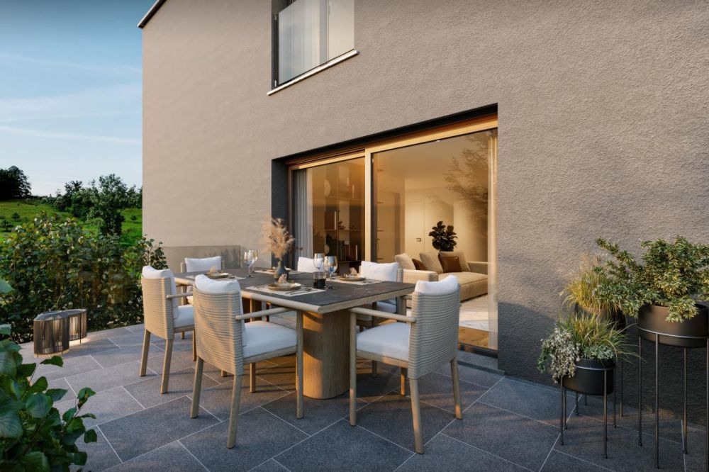 Neubauprojekt "Drei Halden" - 4.5-Zi. Etagenwohnung im EG - Sitplatz