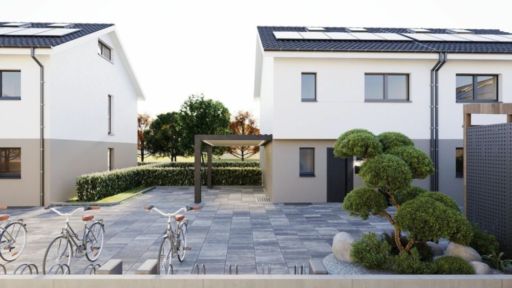 Maison jumelée moderne avec jardin, terrasse et carport -  Bild 3
