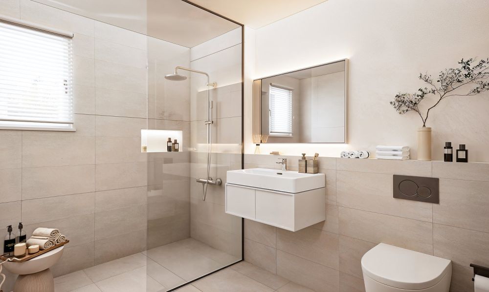 4.5-Zi. Maisonette-Gartenwohnung - Einfamilienhaus-Feeling - Badezimmer