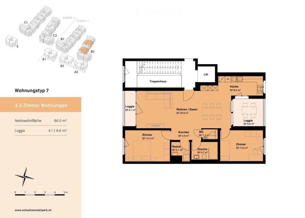 Hochwertige 3.5 Zimmer Eigentumswohnung im Schützenmattpark-Quartier -  Bild 4