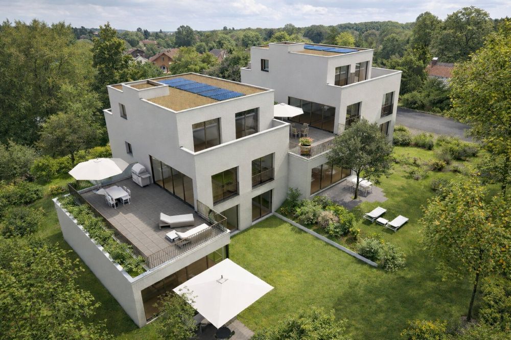 Neubau Dinkelbergstrasse, Wohnung 3 - Maisonette-Attika - Aussenansicht