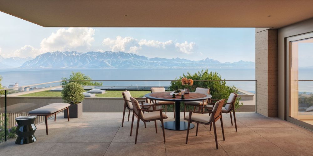 Charmant appartement de 3,5 pièces avec vue panoramique à Lutry -  Bild 4