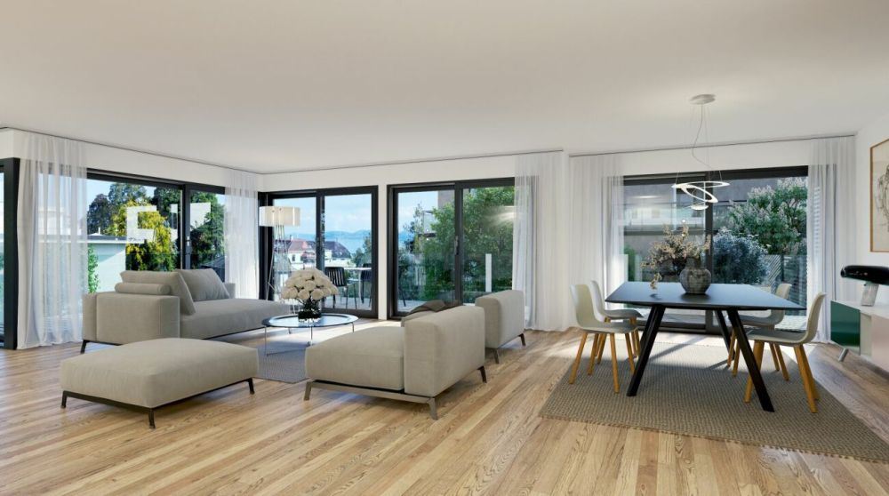 Vastes appartements de 4,5 pièces: 124m2 et 37m2 de balcon - Bild 1