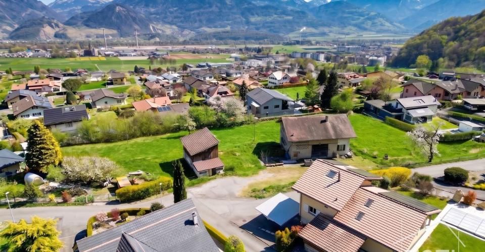 Villa NEUVE 4,5 p. en bout de rangée - jardin, terrasse et vue Dents-du-Midi - Muraz - Maison contiguë 4.5 pièces - image - 13