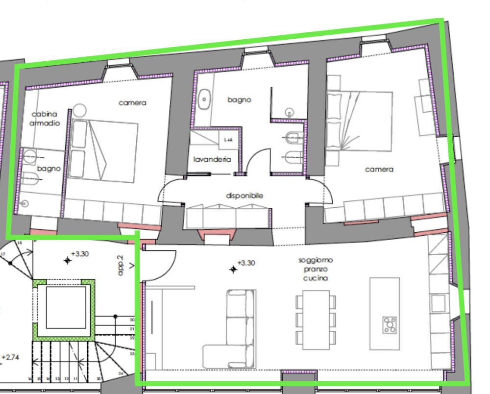 MODERNES UND GERAUMIGES 3.5 ZIMMERWOHNUNG MIT CHARME IN MENDRISIO ZENTRUM -  Bild 9
