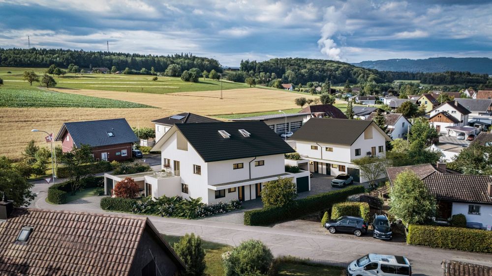 5.5-Zimmer-Doppeleinfamilienhäuser «Wolfacker» – Neubau in Stüsslingen, 4 Einheiten verfügbar -  Bild 1